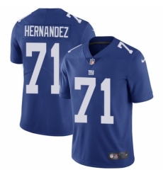 Youth Nike New York Giants #71 Will Hernandez Royal Blue Team Color Vapor Untouchable Limited Player NFL Jersey