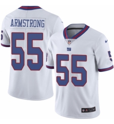 Men's Nike New York Giants #55 Ray-Ray Armstrong Elite White Rush Vapor Untouchable NFL Jersey
