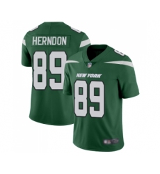 Men's New York Jets #89 Chris Herndon Green Team Color Vapor Untouchable Limited Player Football Jersey