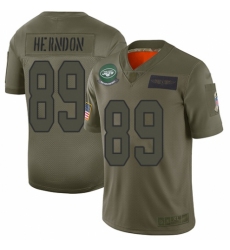 Men's New York Jets #89 Chris Herndon Limited Camo 2019 Salute to Service Football Jersey