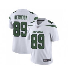 Youth New York Jets #89 Chris Herndon White Vapor Untouchable Limited Player Football Jersey