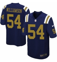 Youth Nike New York Jets #54 Avery Williamson Elite Navy Blue Alternate NFL Jersey