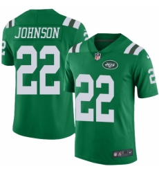 Men's Nike New York Jets #22 Trumaine Johnson Elite Green Rush Vapor Untouchable NFL Jersey
