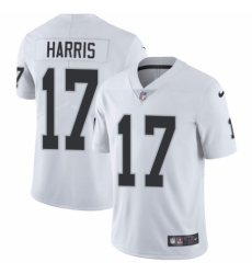 Youth Nike Oakland Raiders #17 Dwayne Harris White Vapor Untouchable Elite Player NFL Jersey