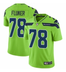 Men's Nike Seattle Seahawks #78 D.J. Fluker Elite Green Rush Vapor Untouchable NFL Jersey
