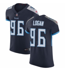 Men's Nike Tennessee Titans #96 Bennie Logan Navy Blue Team Color Vapor Untouchable Elite Player NFL Jersey