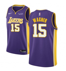 Women's Nike Los Angeles Lakers #15 Moritz Wagner Authentic Purple NBA Jersey - Statement Edition