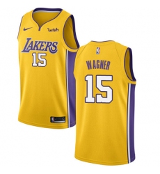 Youth Nike Los Angeles Lakers #15 Moritz Wagner Swingman Gold NBA Jersey - Icon Edition