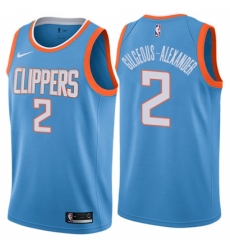 Men's Nike Los Angeles Clippers #2 Shai Gilgeous-Alexander Swingman Blue NBA Jersey - City Edition