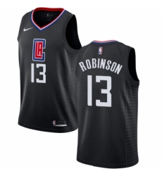 Men's Nike Los Angeles Clippers #13 Jerome Robinson Swingman Black NBA Jersey Statement Edition