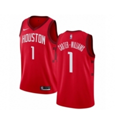 Men's Nike Houston Rockets #1 Michael Carter-Williams Red Swingman Jersey - Earned Edition