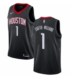 Women's Nike Houston Rockets #1 Michael Carter-Williams Swingman Black NBA Jersey Statement Edition