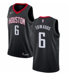 Women's Nike Houston Rockets #6 Vincent Edwards Swingman Black NBA Jersey Statement Edition
