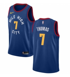 Men's Nike Denver Nuggets #7 Isaiah Thomas Swingman Light Blue NBA Jersey Statement Edition