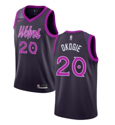 Men's Nike Minnesota Timberwolves #20 Josh Okogie Swingman Purple NBA Jersey - City Edition