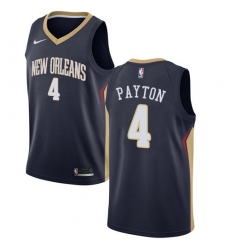 Women's Nike New Orleans Pelicans #4 Elfrid Payton Swingman Navy Blue NBA Jersey - Icon Edition