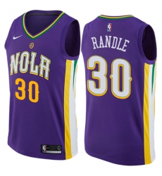 Women's Nike New Orleans Pelicans #30 Julius Randle Swingman Purple NBA Jersey - City Edition