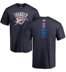 NBA Nike Oklahoma City Thunder #5 Devon Hall Navy Blue Backer T-Shirt