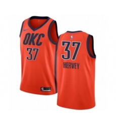 Youth Nike Oklahoma City Thunder #37 Kevin Hervey Orange Swingman Jersey - Earned Edition