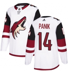Men's Adidas Arizona Coyotes #14 Richard Panik Authentic White Away NHL Jersey
