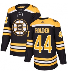Men's Adidas Boston Bruins #44 Nick Holden Authentic Black Home NHL Jersey