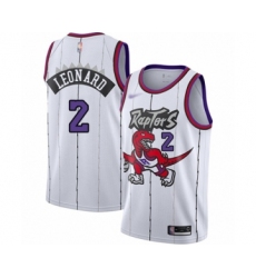 Youth Toronto Raptors #2 Kawhi Leonard Swingman White Hardwood Classics Basketball Jersey