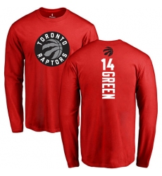 NBA Nike Toronto Raptors #14 Danny Green Red Backer Long Sleeve T-Shirt