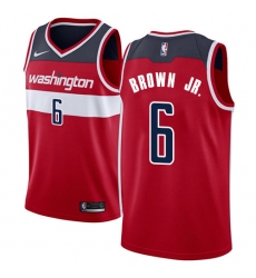 Women's Nike Washington Wizards #6 Troy Brown Jr. Swingman Red NBA Jersey - Icon Edition