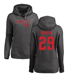 NFL Women's Nike New England Patriots #29 Duke Dawson Ash One Color Pullover Hoodie