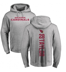 NFL Nike Arizona Cardinals #28 Jamar Taylor Ash Backer Pullover Hoodie