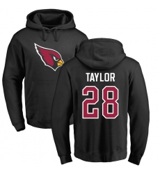 NFL Nike Arizona Cardinals #28 Jamar Taylor Black Name & Number Logo Pullover Hoodie
