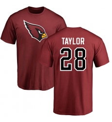NFL Nike Arizona Cardinals #28 Jamar Taylor Maroon Name & Number Logo Personalized T-Shirt