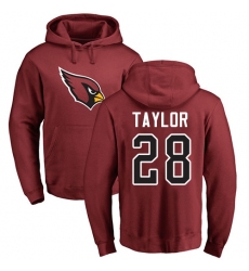 NFL Nike Arizona Cardinals #28 Jamar Taylor Maroon Name & Number Logo Pullover Hoodie