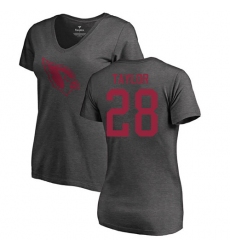 NFL Women's Nike Arizona Cardinals #28 Jamar Taylor Ash One Color T-Shirt