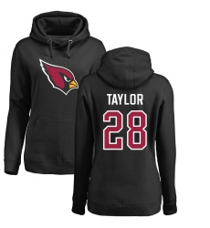 NFL Women's Nike Arizona Cardinals #28 Jamar Taylor Black Name & Number Logo Pullover Hoodie