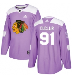 Youth Adidas Chicago Blackhawks #91 Anthony Duclair Authentic Red USA Flag Fashion NHL Jersey