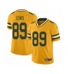 Men's Green Bay Packers #89 Marcedes Lewis Limited Gold Inverted Legend Football Jersey