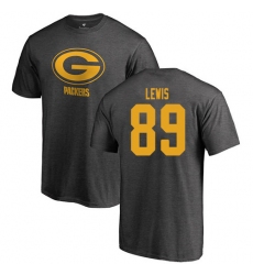 NFL Nike Green Bay Packers #89 Marcedes Lewis Ash One Color T-Shirt