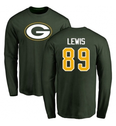 NFL Nike Green Bay Packers #89 Marcedes Lewis Green Backer Hoodie