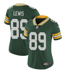 Women's Nike Green Bay Packers #89 Marcedes Lewis Green Team Color Vapor Untouchable Limited Player NFL Jersey