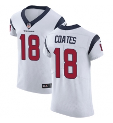 Men's Nike Houston Texans #18 Sammie Coates White Vapor Untouchable Elite Player NFL Jersey