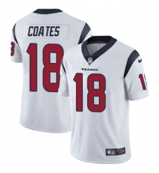 Men's Nike Houston Texans #18 Sammie Coates White Vapor Untouchable Limited Player NFL Jersey