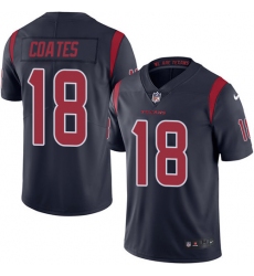 Youth Nike Houston Texans #18 Sammie Coates Limited Navy Blue Rush Vapor Untouchable NFL Jersey