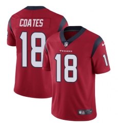 Youth Nike Houston Texans #18 Sammie Coates Red Alternate Vapor Untouchable Limited Player NFL Jersey