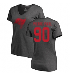 NFL Women's Nike Tampa Bay Buccaneers #90 Jason Pierre-Paul Ash One Color T-Shirt