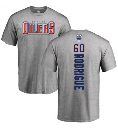NHL Adidas Edmonton Oilers #60 Olivier Rodrigue Ash Backer T-Shirt