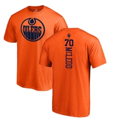 NHL Adidas Edmonton Oilers #70 Ryan McLeod Orange One Color Backer T-Shirt