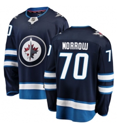 Men's Winnipeg Jets #70 Joe Morrow Fanatics Branded Navy Blue Home Breakaway NHL Jersey