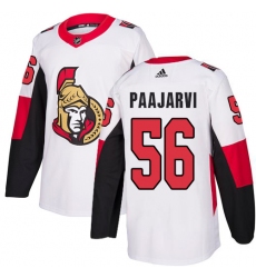 Men's Adidas Ottawa Senators #56 Magnus Paajarvi Authentic White Away NHL Jersey