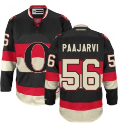 Youth Reebok Ottawa Senators #56 Magnus Paajarvi Authentic Black Third NHL Jersey